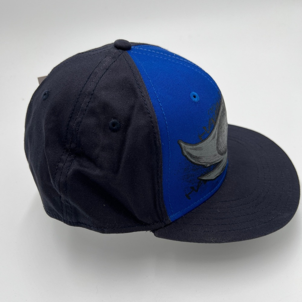 Tony Hawk A-Flex Stretch Fit Hat L/XL Blue Black Graphic Eagle Skateboard Cap - Picture 4 of 6